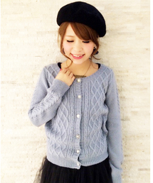 mysty woman | ケーブル編みニットカーディガン(カーディガン/ボレロ)