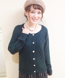 mysty woman | ケーブル編みニットカーディガン(カーディガン/ボレロ)