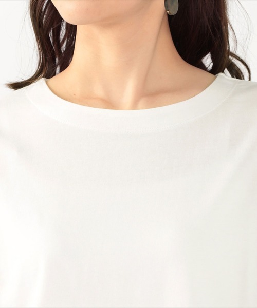 Petit Honfleur(プチオンフルール)の「レース袖ゆるプルオーバー(Tシャツ/カットソー・レディース・ホワイト/ネイビー/モカ・M/L)」の8枚目の写真