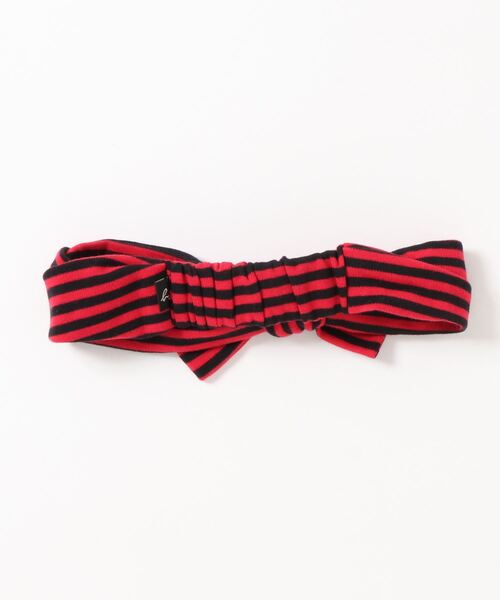agnes b.（アニエスベー）の「J190 E SERRE TETE ボーダーヘアバンド（ヘアバンド・キッズ・レッド系その他・UNI）」の2枚目の写真