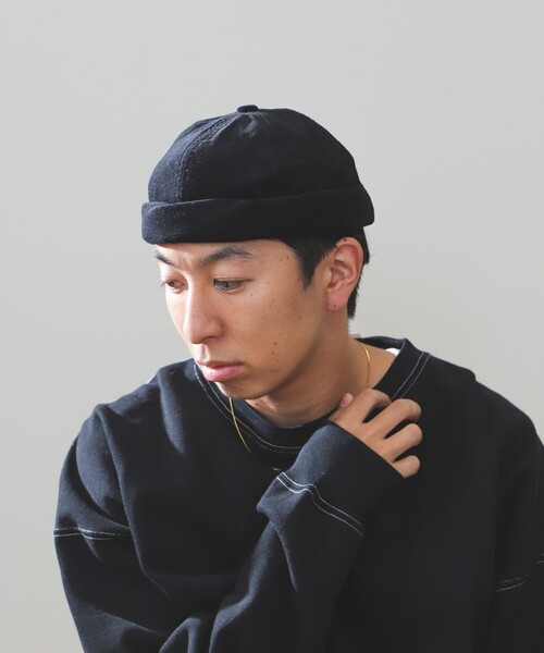 BEAMS HEART（ビームスハート）の「コード ロールキャップ（キャップ・メンズ・ブラック/ダークブラウン/ベージュ/ブラウン・ONE SIZE）」の2枚目の写真