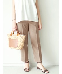 Te chichi | 麻調テーパードパンツ(その他パンツ)
