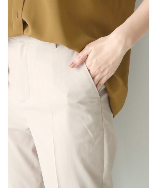 Te chichi（テチチ）の「麻調テーパードパンツ（その他パンツ・レディース・ベージュ/ブラウン・SMALL/MEDIUM）」の7枚目の写真