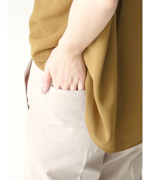 Te chichi（テチチ）の「麻調テーパードパンツ（その他パンツ・レディース・ベージュ/ブラウン・SMALL/MEDIUM）」の8枚目の写真