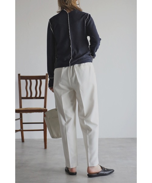 ドローストリングテーパードパンツ