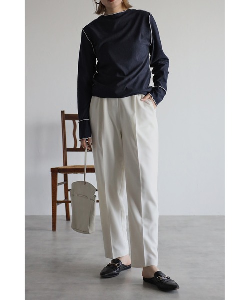 ドローストリングテーパードパンツ