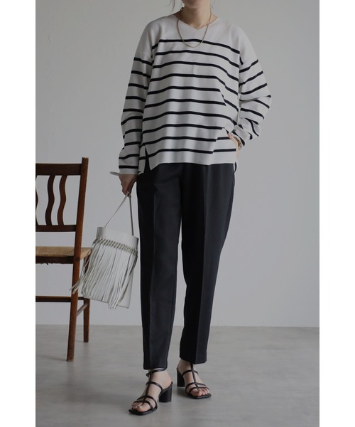 ドローストリングテーパードパンツ