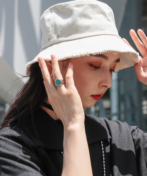 HARE(ハレ)の「Natural stoneリング(HARE)(リング・レディース・ブラック/グリーン/ゴールド/ゴールド系その他・FREE)」の11枚目の写真