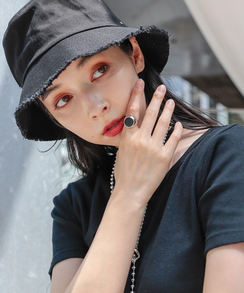 HARE(ハレ)の「Natural stoneリング(HARE)(リング・レディース・ブラック/グリーン/ゴールド/ゴールド系その他・FREE)」の15枚目の写真