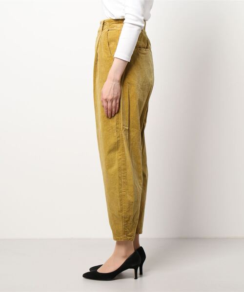 note et silence （ノートエシロンス）の「顔料染コーデュロイ 裾たまりパンツ（その他パンツ・レディース・カーキ/グレー/マスタード・FREE）」の5枚目の写真