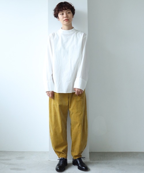 note et silence （ノートエシロンス）の「顔料染コーデュロイ 裾たまりパンツ（その他パンツ・レディース・カーキ/グレー/マスタード・FREE）」の15枚目の写真