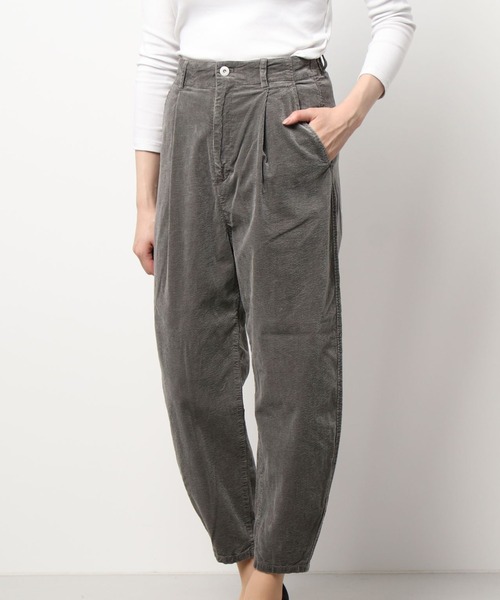 note et silence （ノートエシロンス）の「顔料染コーデュロイ 裾たまりパンツ（その他パンツ・レディース・カーキ/グレー/マスタード・FREE）」の7枚目の写真