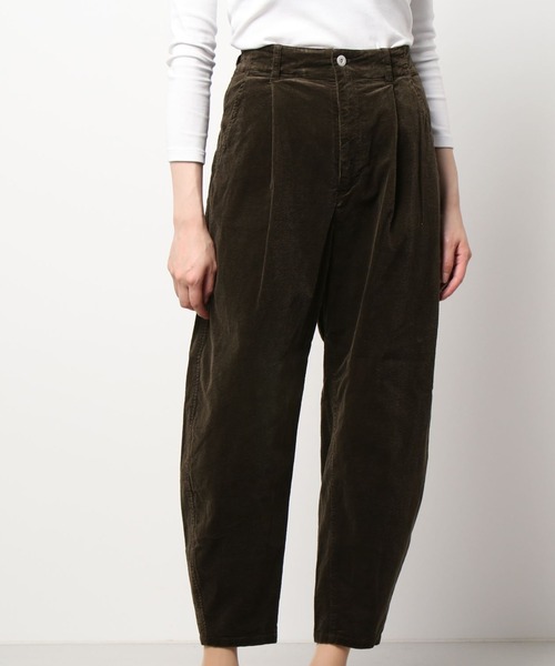 note et silence （ノートエシロンス）の「顔料染コーデュロイ 裾たまりパンツ（その他パンツ・レディース・カーキ/グレー/マスタード・FREE）」の6枚目の写真