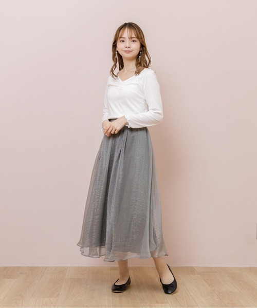 flower（フラワー）の「グロスリリースカート（スカート・レディース・グリーン/パープル・FREE）」の3枚目の写真