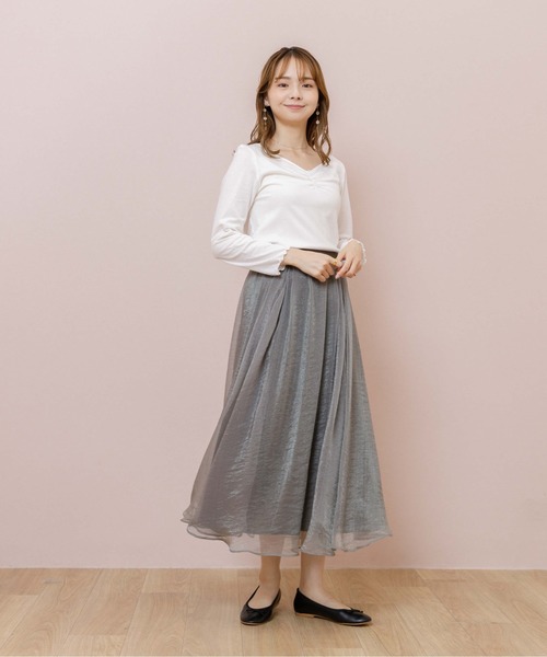 flower（フラワー）の「グロスリリースカート（スカート・レディース・グリーン/パープル・FREE）」の6枚目の写真