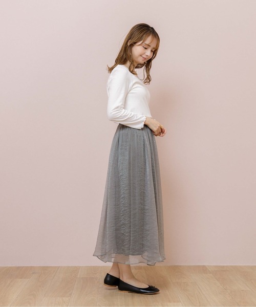 flower（フラワー）の「グロスリリースカート（スカート・レディース・グリーン/パープル・FREE）」の7枚目の写真