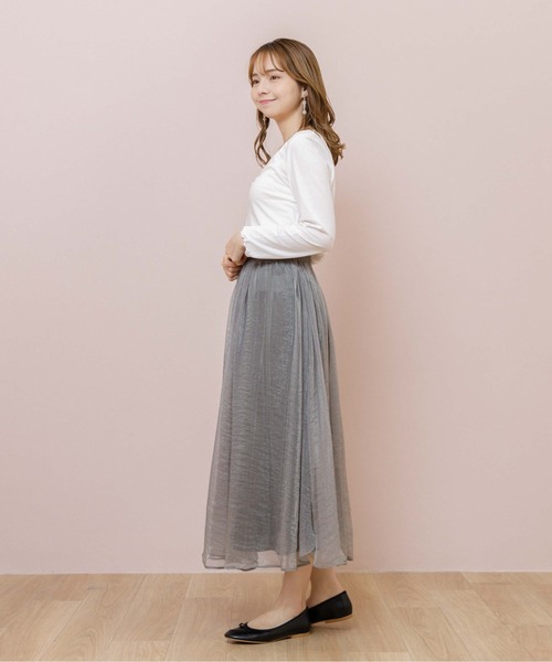 flower（フラワー）の「グロスリリースカート（スカート・レディース・グリーン/パープル・FREE）」の4枚目の写真