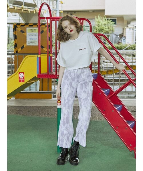 jouetie（ジュエティ）の「プリーツサテンイージパンツ（その他パンツ・レディース・ブラック/ブルー/パープル/ブラウン/その他1・MEDIUM）」の20枚目の写真