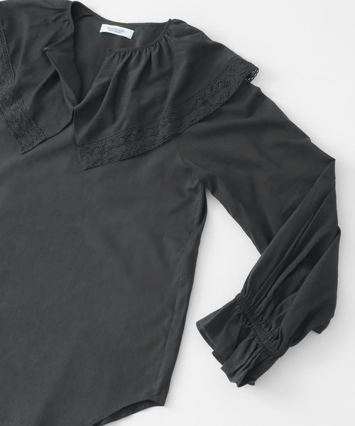 URBAN RESEARCH Sonny Label（アーバンリサーチサニーレーベル）の「ラッフルカラーブラウス（シャツ/ブラウス・レディース・オフホワイト/スミクロ・FREE）」の19枚目の写真