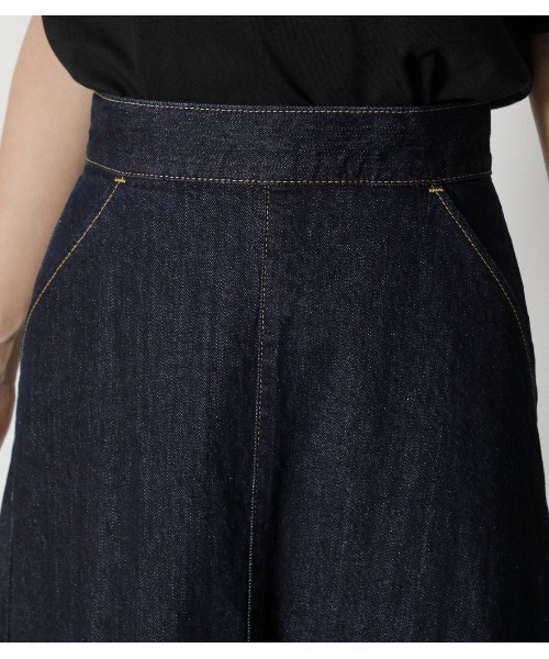 AZUL by moussy(アズールバイマウジー)の「FLARE DENIM LONG SKIRT/フレアデニムロングスカート(デニムスカート・レディース・ブラック/ワンウォッシュ・LARGE/SMALL/X-SMALL/MEDIUM)」の15枚目の写真
