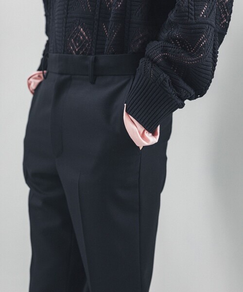 LiNoH(リノー)の「【LiNoH】JET BLACK FLARE PANTS(その他パンツ・メンズ・ブラック・1/2)」の2枚目の写真