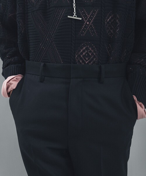 LiNoH(リノー)の「【LiNoH】JET BLACK FLARE PANTS(その他パンツ・メンズ・ブラック・1/2)」の6枚目の写真