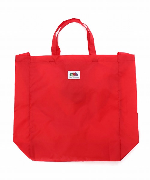 FRUIT OF THE LOOM(フルーツオブザルーム)の「【FRUIT OF THE LOOM】ROUND PACKABLE BAG/パッカブルバック(トートバッグ・メンズ・レッド/オレンジ/パープル/グリーン・FREE)」の1枚目の写真