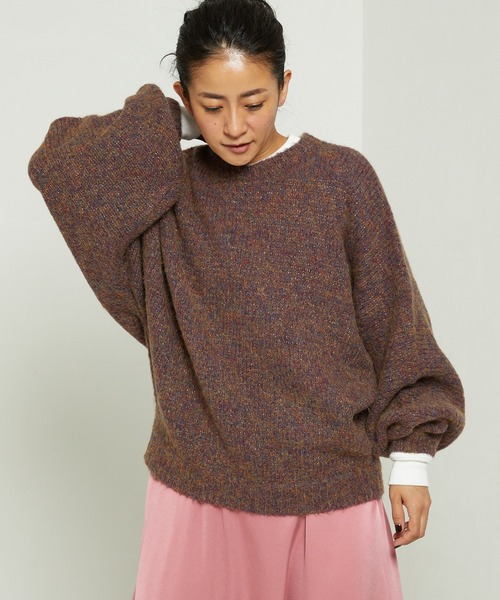 完売品　FREAK'S STORE Freada ラメ系ミックスニット Freada（フリーダ）の「Freada/フリーダ ラメ糸ミックスニット（ニット