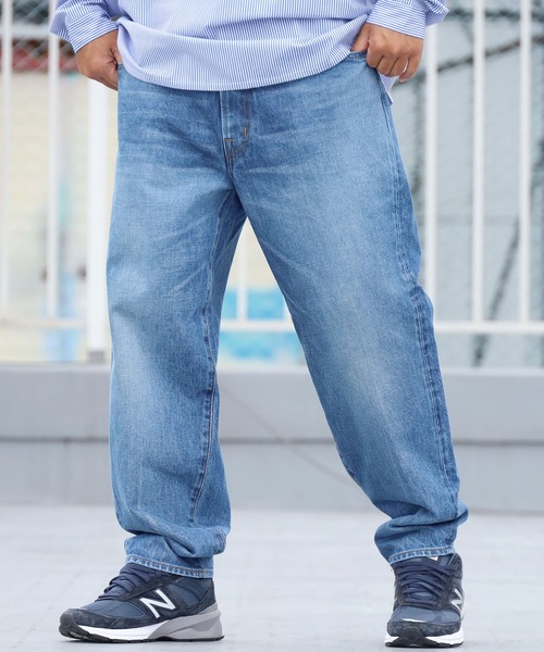 HARVESTY(ハーベスティ)の「HARVESTY/ハーベスティ ビッグデニムパンツ ルーズフィット ワイドパンツ(デニムパンツ・メンズ・ブルー・1/2)」の12枚目の写真