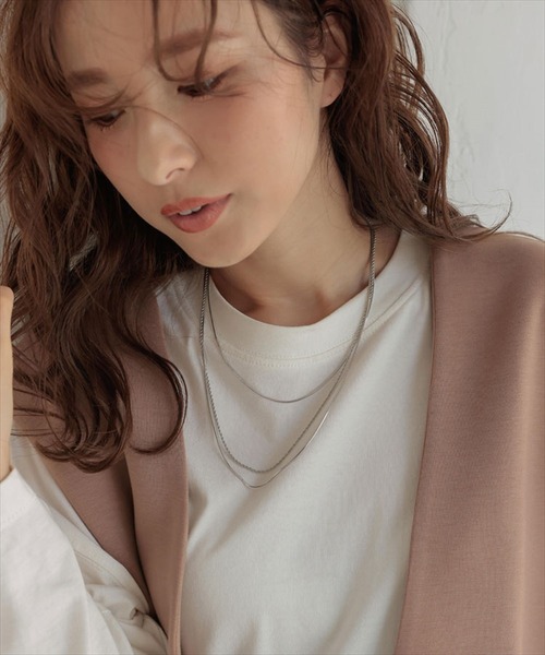 DONOBAN（ドノバン）の「3連チェーンネックレス（ネックレス・レディース・シルバー・F）」の5枚目の写真