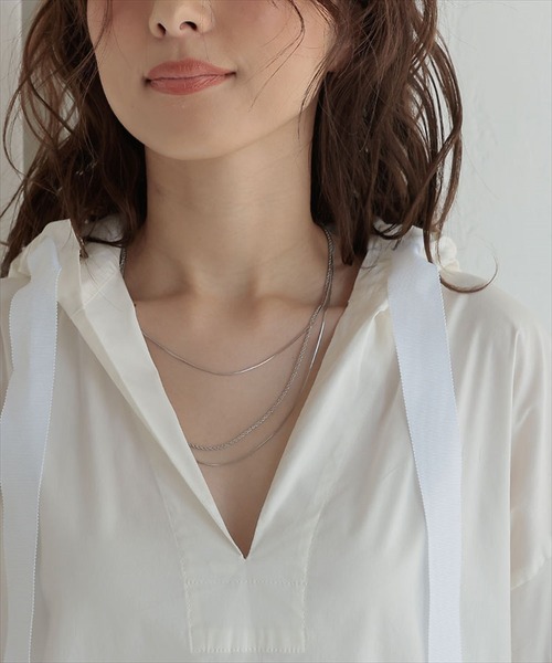 DONOBAN（ドノバン）の「3連チェーンネックレス（ネックレス・レディース・シルバー・F）」の7枚目の写真