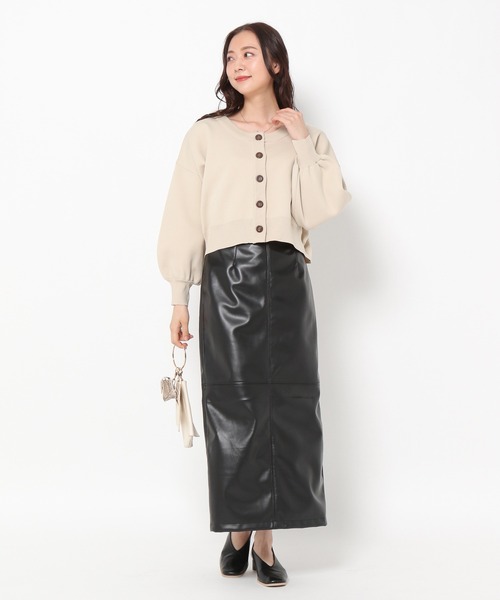 mysty woman（ミスティウーマン）の「アソートナロースカート 235502（スカート・レディース・アイボリー/ブラック/グリーン系その他・FREE）」の12枚目の写真