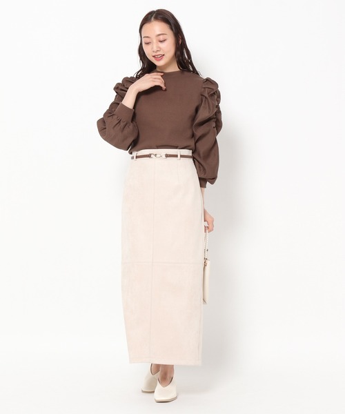 mysty woman（ミスティウーマン）の「アソートナロースカート 235502（スカート・レディース・アイボリー/ブラック/グリーン系その他・FREE）」の13枚目の写真