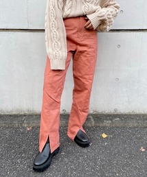 nemne store | 夢をつかむセンタースリットデニムパンツ(デニムパンツ)