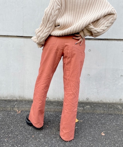 nemne store（ネンネストア）の「夢をつかむセンタースリットデニムパンツ（デニムパンツ・レディース・ブラック/インディゴブルー/ブルー/ピンク/グリーン・SMALL/MEDIUM）」の9枚目の写真