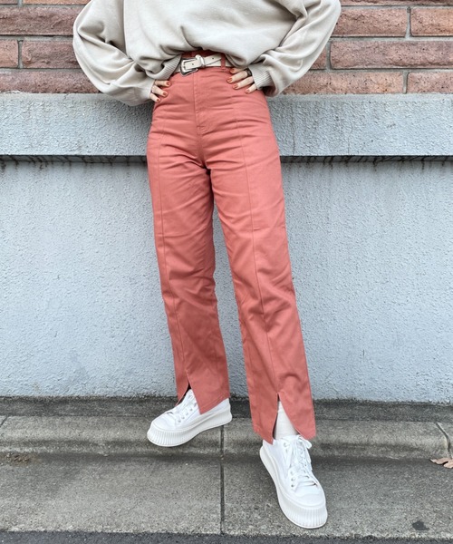 nemne store（ネンネストア）の「夢をつかむセンタースリットデニムパンツ（デニムパンツ・レディース・ブラック/インディゴブルー/ブルー/ピンク/グリーン・SMALL/MEDIUM）」の11枚目の写真