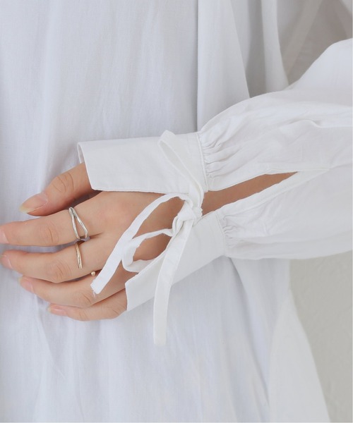 JOURNAL STANDARD（ジャーナルスタンダード）の「【NORMMENT/ノーメント】VINTAGE SHAPE SHIRTS DRESS：ワンピース（ワンピース・レディース・ホワイト/ブラック・FREE）」の20枚目の写真