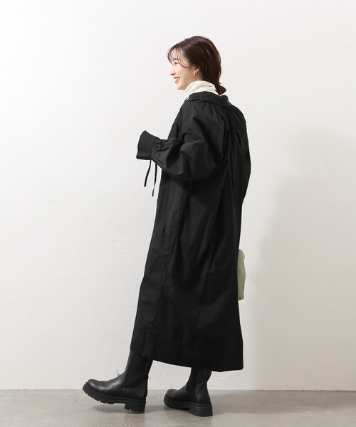 JOURNAL STANDARD（ジャーナルスタンダード）の「【NORMMENT/ノーメント】VINTAGE SHAPE SHIRTS DRESS：ワンピース（ワンピース・レディース・ホワイト/ブラック・FREE）」の5枚目の写真