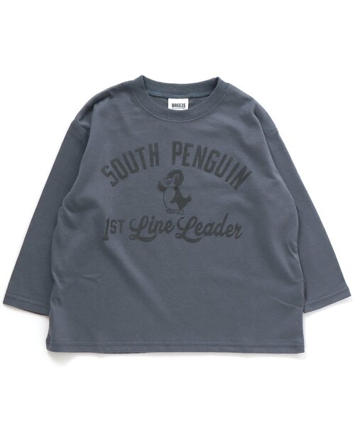 BREEZE(ブリーズ)の「WEB限定 プリントバリエロンT(Tシャツ/カットソー・キッズ・マスタード/サックスブルー/ブルー/ラベンダー/オフホワイト/カーキ/チャコール/ブラック/ベージュ/オレンジ・90/100/130/150/120/140/110)」の8枚目の写真