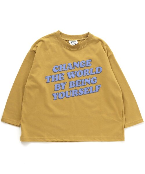 BREEZE(ブリーズ)の「WEB限定 プリントバリエロンT(Tシャツ/カットソー・キッズ・マスタード/サックスブルー/ブルー/ラベンダー/オフホワイト/カーキ/チャコール/ブラック/ベージュ/オレンジ・90/100/130/150/120/140/110)」の9枚目の写真