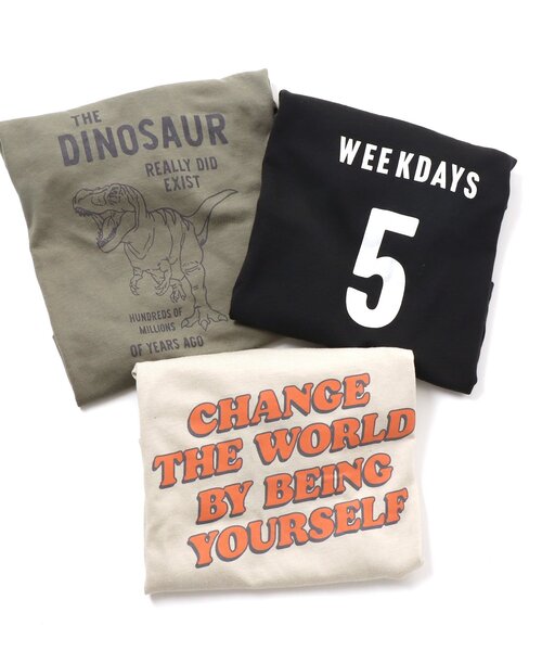 BREEZE(ブリーズ)の「WEB限定 プリントバリエロンT(Tシャツ/カットソー・キッズ・マスタード/サックスブルー/ブルー/ラベンダー/オフホワイト/カーキ/チャコール/ブラック/ベージュ/オレンジ・90/100/130/150/120/140/110)」の21枚目の写真