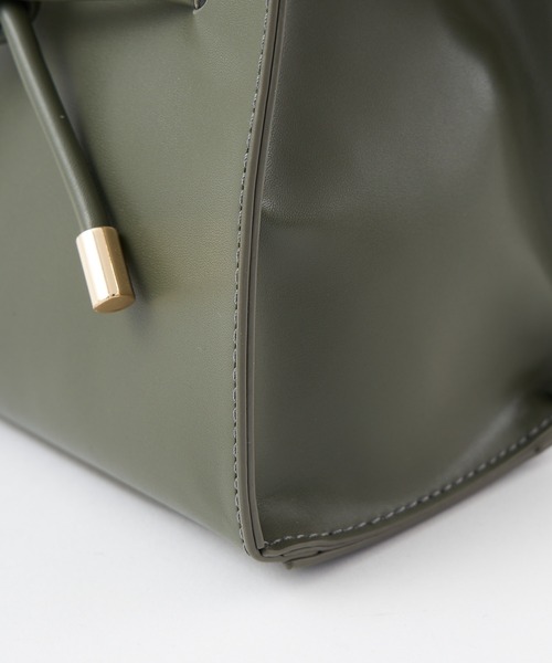 COLONY 2139(コロニートゥーワンスリーナイン)の「リボン結びミニトートバッグ/ショルダーバッグ(トートバッグ・レディース・ブラック/グレイッシュベージュ/カーキ・FREE)」の14枚目の写真