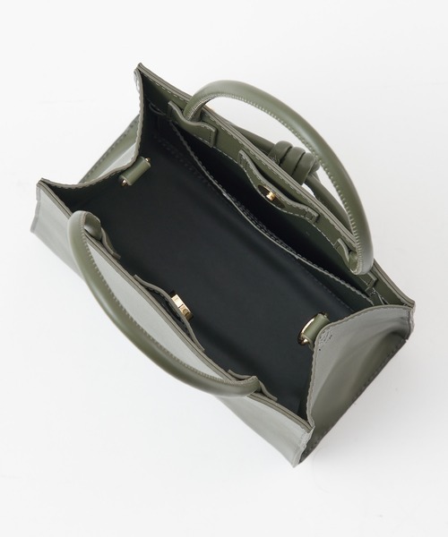COLONY 2139(コロニートゥーワンスリーナイン)の「リボン結びミニトートバッグ/ショルダーバッグ(トートバッグ・レディース・ブラック/グレイッシュベージュ/カーキ・FREE)」の8枚目の写真