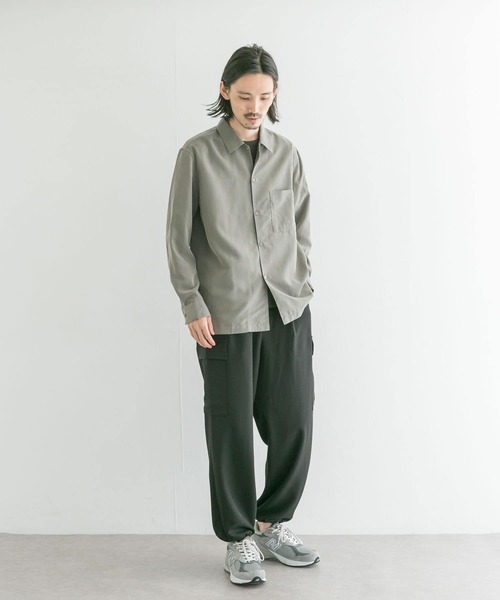 URBAN RESEARCH（アーバンリサーチ）の「『ユニセックス』#U URBAN RESEARCH　ポリサージ カーゴパンツ（その他パンツ・メンズ・カーキ/チャコールグレー/ブラック・2/3）」の12枚目の写真