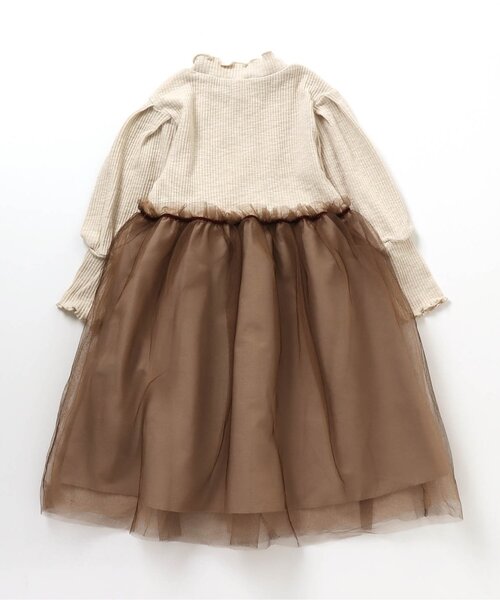 apres les cours(アプレレクール)の「おめかしワンピース(ワンピース・キッズ・ブラウン/ラベンダー・90/100/110/120/80/130/140)」の4枚目の写真