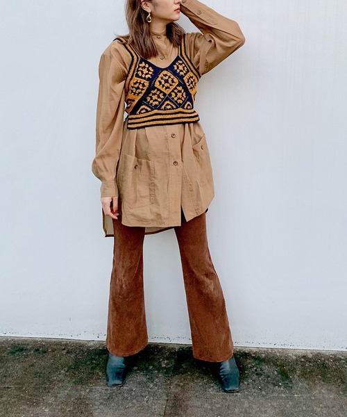 MATURED(マチュアード)の「【MATURED】コーデュロイフレアパンツ(その他パンツ・レディース・ブラウン/グレイッシュベージュ・1/2)」の10枚目の写真