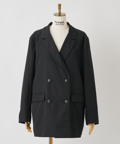 Seemi. byNICECLAUP（ シーミーバイナイスクラップ）の「テーラードルーズジャケット（テーラードジャケット・レディース・ブラック/ベージュ系その他・FREE）」の13枚目の写真