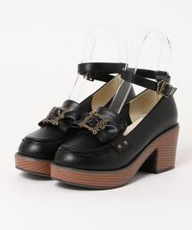 axes femme POETIQUE | クラシカルバックルローファー(ローファー)