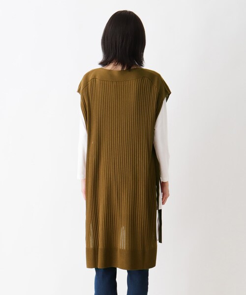 SHOO・LA・RUE（シューラルー）の「◆【2点セット】ロングベスト＋Ｔシャツ（ベスト・レディース・ブラック/モスグリーン/ブラウン系その他・02/03/04）」の11枚目の写真