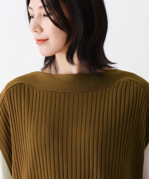 SHOO・LA・RUE（シューラルー）の「◆【2点セット】ロングベスト＋Ｔシャツ（ベスト・レディース・ブラック/モスグリーン/ブラウン系その他・02/03/04）」の13枚目の写真